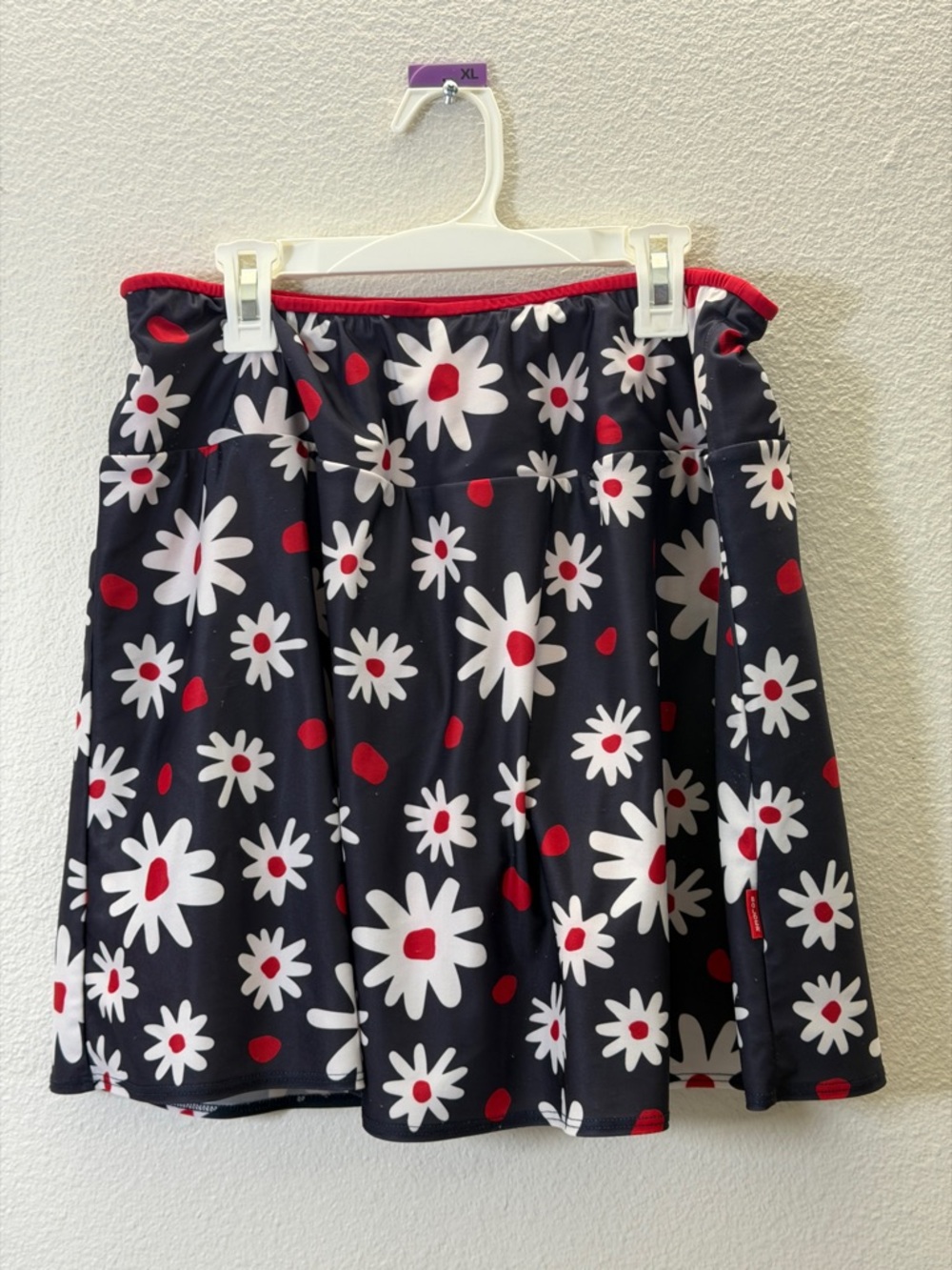 Bolder Black Daisy Skater Skirt by